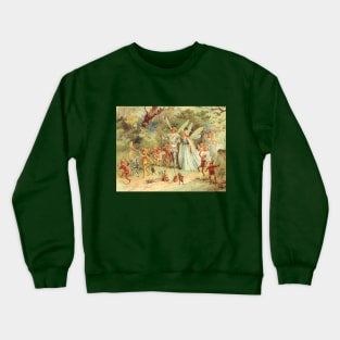 Vintage Fairy Tales, Thumbelina's Wedding to Prince Crewneck Sweatshirt